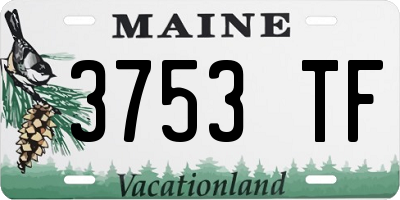 ME license plate 3753TF
