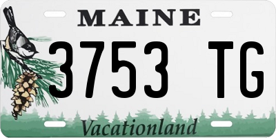 ME license plate 3753TG