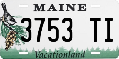 ME license plate 3753TI