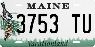 ME license plate 3753TU