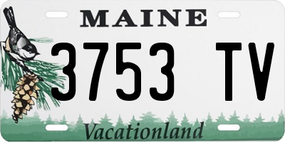 ME license plate 3753TV