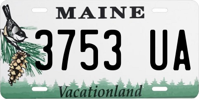 ME license plate 3753UA