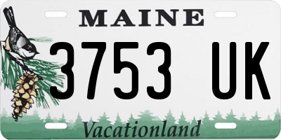 ME license plate 3753UK