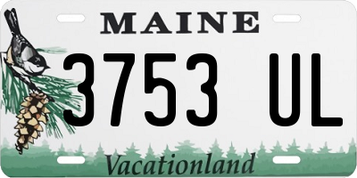 ME license plate 3753UL
