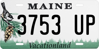ME license plate 3753UP