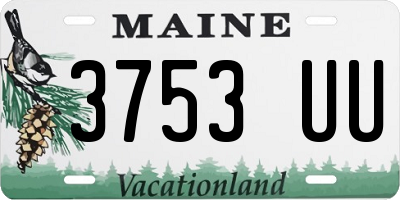 ME license plate 3753UU