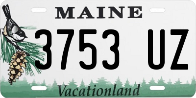 ME license plate 3753UZ