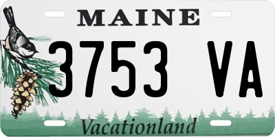 ME license plate 3753VA