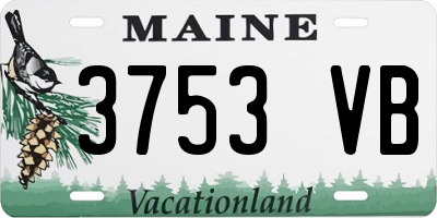 ME license plate 3753VB