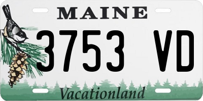 ME license plate 3753VD