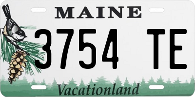 ME license plate 3754TE