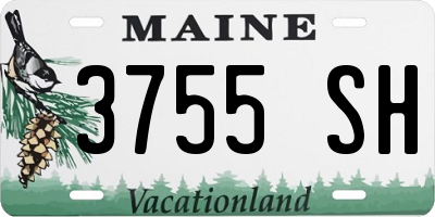ME license plate 3755SH