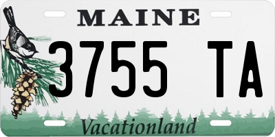 ME license plate 3755TA