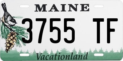 ME license plate 3755TF