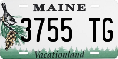 ME license plate 3755TG