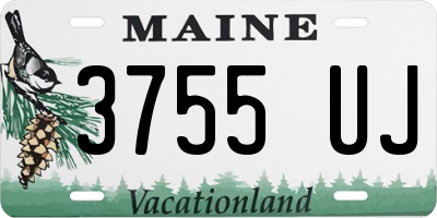 ME license plate 3755UJ
