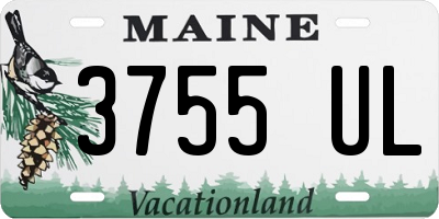 ME license plate 3755UL