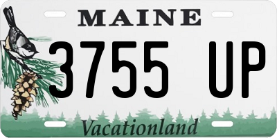 ME license plate 3755UP