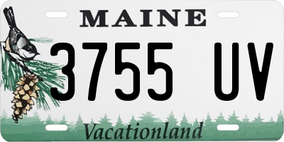 ME license plate 3755UV