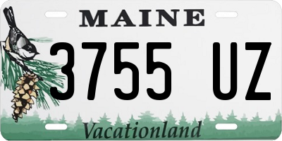 ME license plate 3755UZ