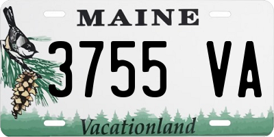 ME license plate 3755VA