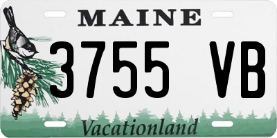 ME license plate 3755VB