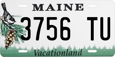 ME license plate 3756TU