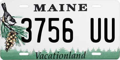 ME license plate 3756UU