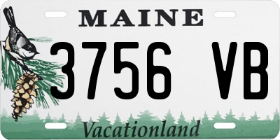 ME license plate 3756VB