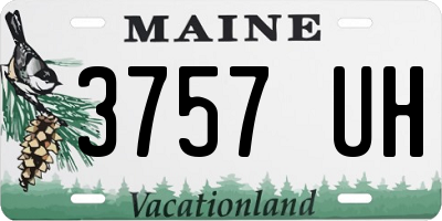 ME license plate 3757UH