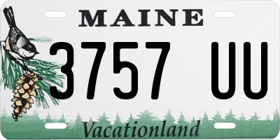 ME license plate 3757UU