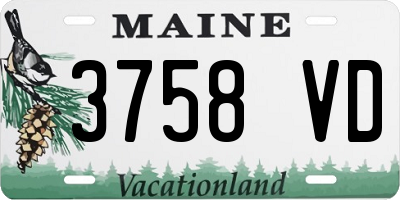 ME license plate 3758VD
