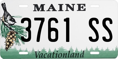 ME license plate 3761SS