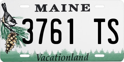 ME license plate 3761TS