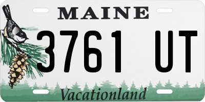 ME license plate 3761UT