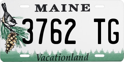 ME license plate 3762TG