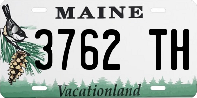 ME license plate 3762TH