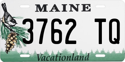 ME license plate 3762TQ