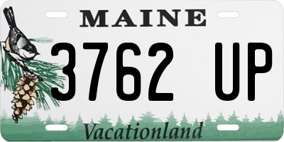ME license plate 3762UP