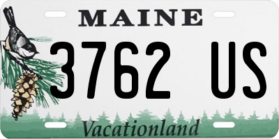 ME license plate 3762US