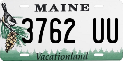 ME license plate 3762UU