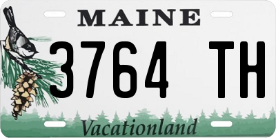 ME license plate 3764TH