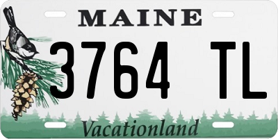 ME license plate 3764TL