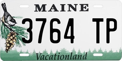 ME license plate 3764TP