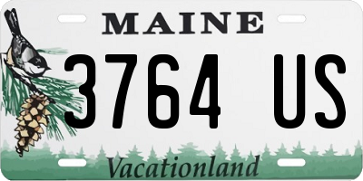ME license plate 3764US