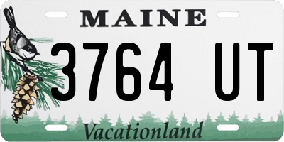 ME license plate 3764UT