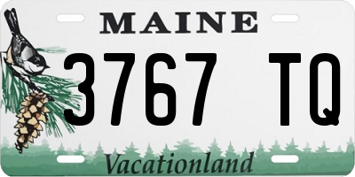 ME license plate 3767TQ