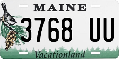 ME license plate 3768UU