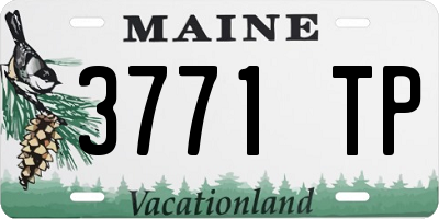 ME license plate 3771TP