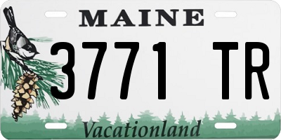 ME license plate 3771TR